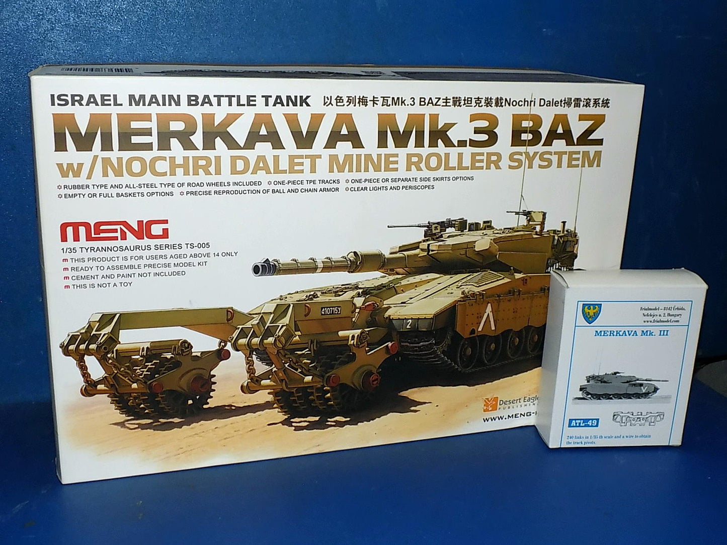 1/35 Meng Model - Merkava Mk.3 BAZ w/Extra