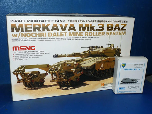 1/35 Meng Model - Merkava Mk.3 BAZ w/Extra