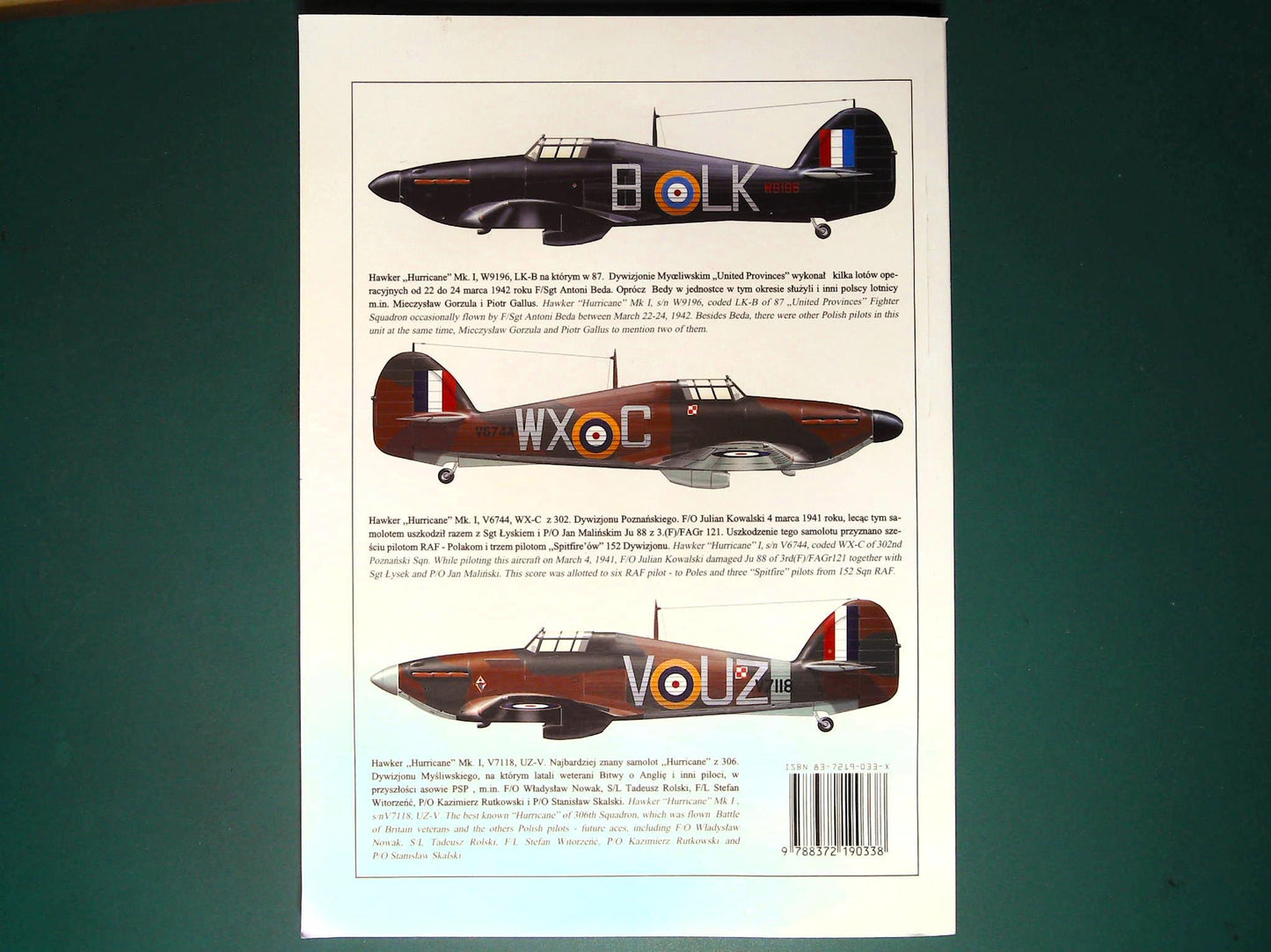  Wydawnictwo Militaria - 79: Hawker Hurricane (Polish Text)