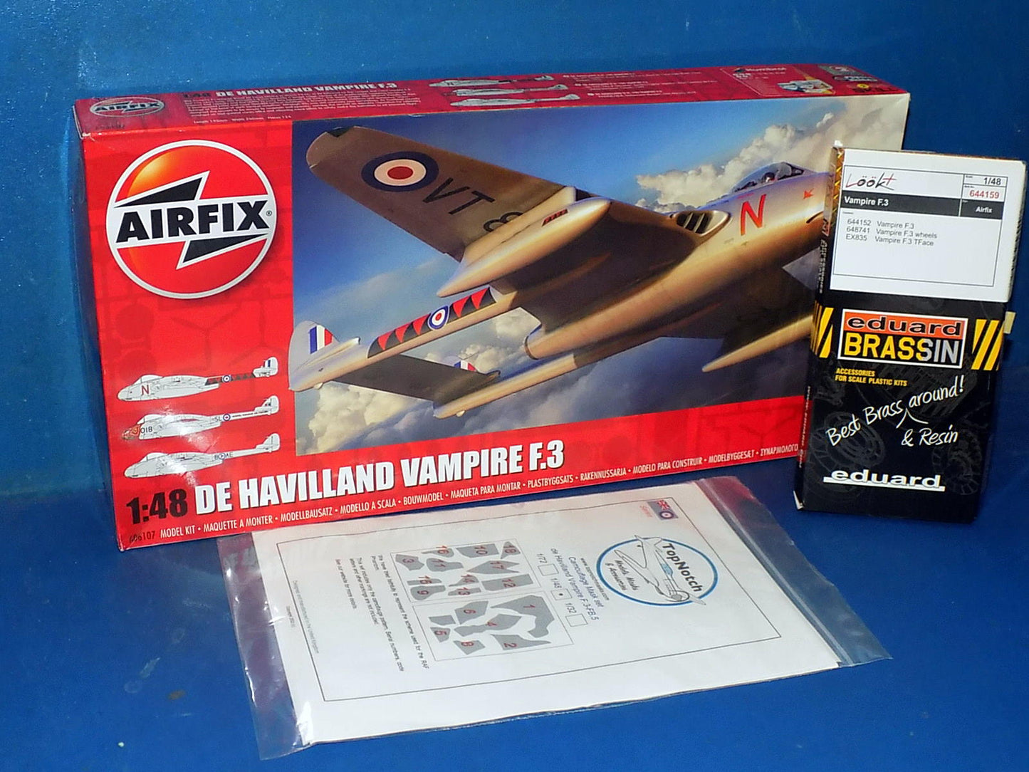 1/48 Airfix - Dh Vampire F.3 w/Extras