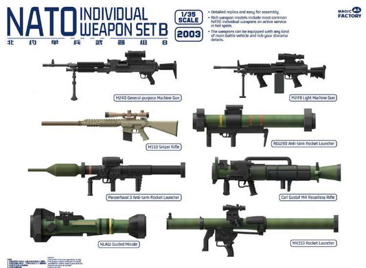 1/35 Magic Factory - NATO Individual Weapon Set B