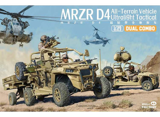 1/35 Magic Factory - MRZR D4 Ultra-light Tactical All-terrain Vehicle - Dual Combo