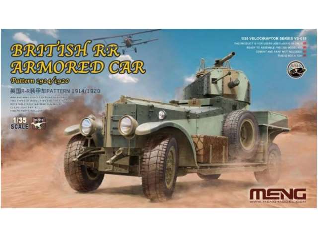 1/35 Meng Model - British Rolls-Royce Armoured Car Pattern 1914/1920