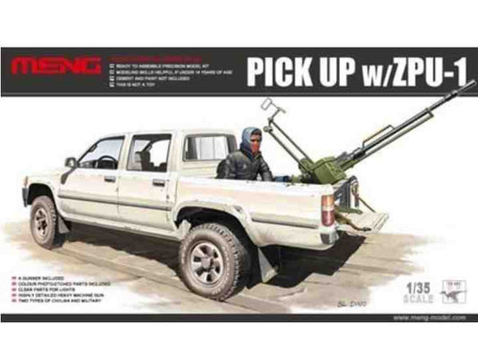 1/35 Meng Model - Pick UP w/ ZPU-1