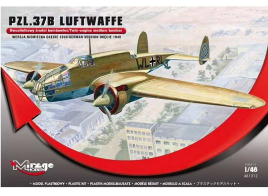 1/48 Mirage Hobby - PZL.37B Luftwaffe