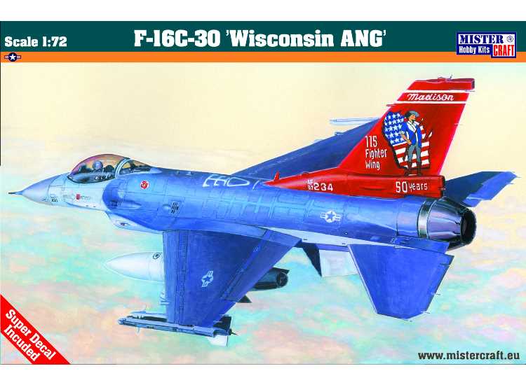 Mister Craft MISD74 1/72 - F-16C-30 Wisconsin ANG – Models For Sale Ltd