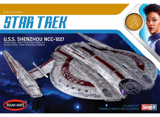 1/2500 Polar Lights - Star Trek Discovery U.S.S. Shenzhou NCC-1227 snap kit
