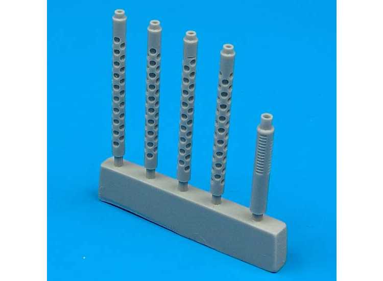 1/32 Quickboost - Lockheed P-38J Lightning gun barrels (designed to be used with Trumpeter kits)