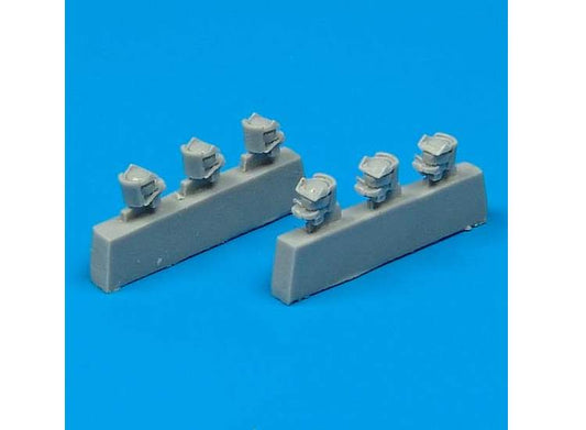 1/48 Quickboost - American N-3A/B gunsights x 6 for P-47D-20-RE Thunderbolt,  P-51B Mustang, P-38J Lightning etc