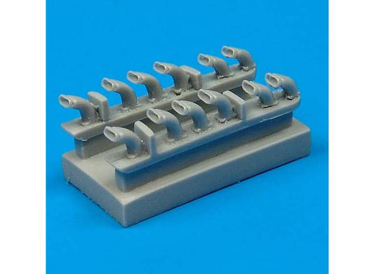 1/48 Quickboost - Focke-Wulf Fw-190D-9 exhausts (designed to be used with Tamiya kits)