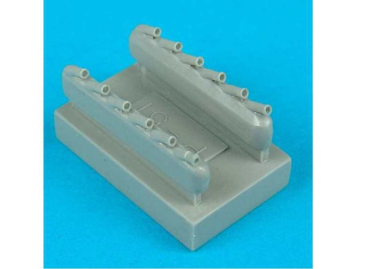 1/48 Quickboost - North-American P-51D Mustang exhausts (can be used with these kits but modification may be needed to be used with Academy, Airfix, Hasegawa, ICM, Revell and Tamiya kits)