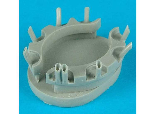 1/48 Quickboost - Polikarpov I-16 exhaust (designed to be used with Eduard kits)