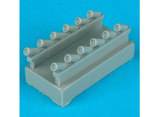 1/48 Quickboost - Supermarine Spitfire Mk.22/24 exhaust (designed to be used with Airfix and Eduard kits)