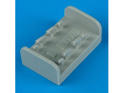 1/48 Quickboost - Yakovlev Yak-1 exhaust (designed to be used with Accurate Miniatures and Eduard kits)