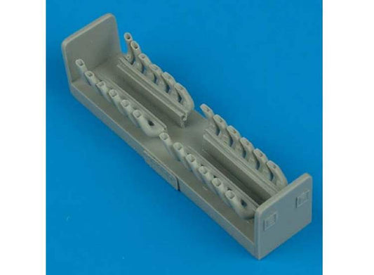 1/48 Quickboost - Messerschmitt Bf-110C exhaust (designed to be used with Eduard kits)