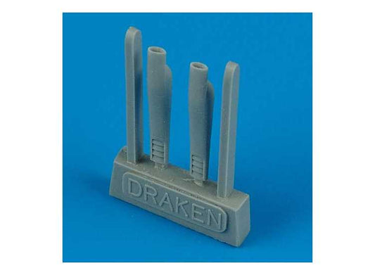 1/48 Quickboost - Saab J-35 'Draken' air scoops (designed to be used with Eduard and Hasegawa kits)