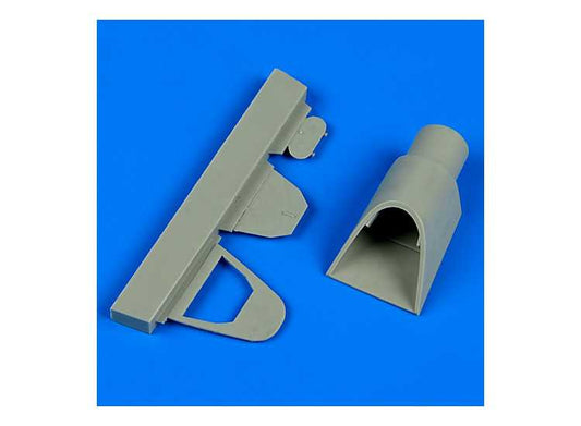 1/48 Quickboost - Messerschmitt Bf-109G opened cockpit rear bulkhead - standard (designed to be used with Eduard kits)