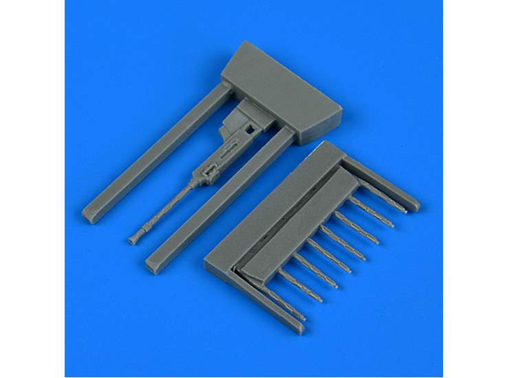 1/48 Quickboost - Fokker G-1 gun barrels and machine gun (designed to be used with Micro-Mir kits)