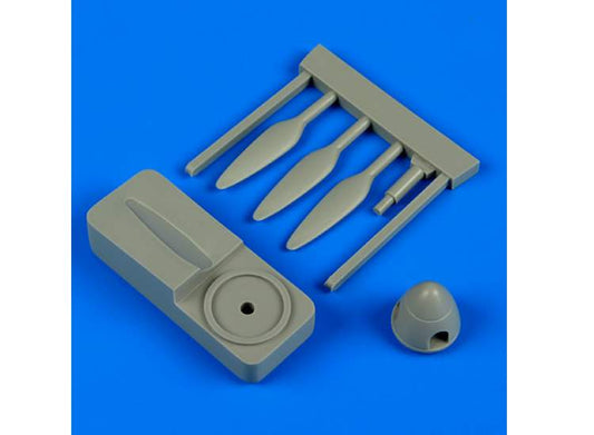 1/72 Quickboost - Junkers Ju-87B/R 'Stuka' propeller w/tool (designed to be used with Fujimi kits)