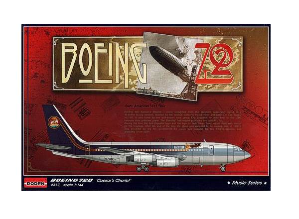 1/144 Roden - Boeing 720 N7224U 'Caesar's Chariot'  Led Zeppelin North American Tour