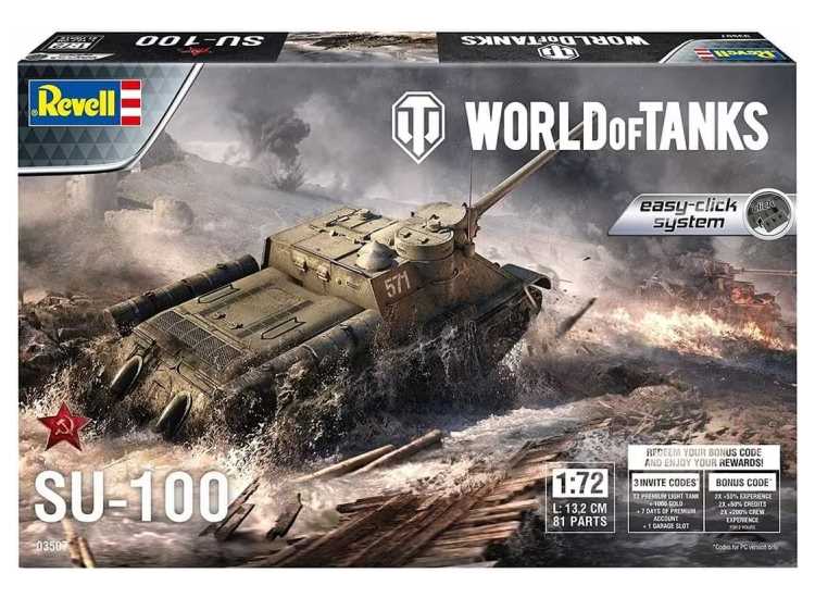 1/72 Revell - World of Tanks - SU-100 - Easy Click System - Code EXPIRED
