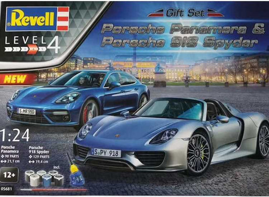 1/24 Revell - Porsche Gift Set - Panamera & 918 Spyder