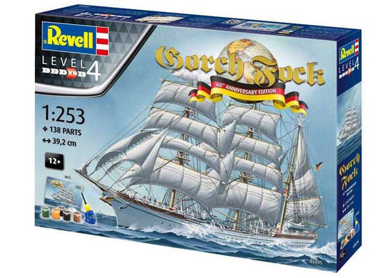 1/253 Revell - Gorch Fock 60th Annv Gift Set