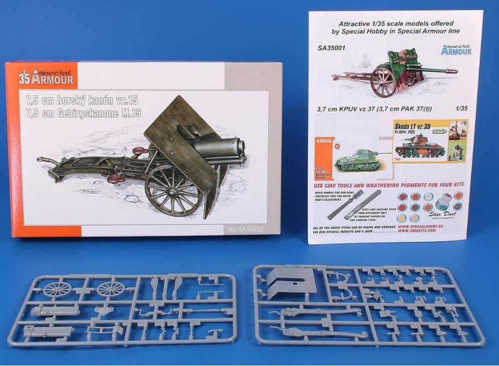 1/35 Special Armour - 75 mm vz.15 Mountain Cannon