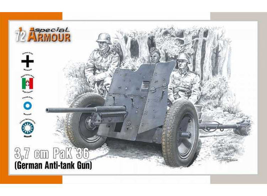 1/72 Special Armour - 3.7 cm PaK 36 German Anti-tank Gun