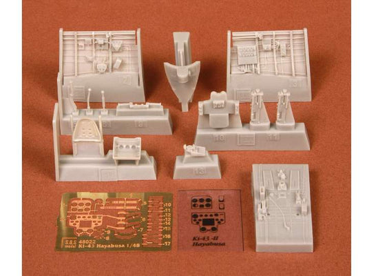 1/48 SBS Model - Ki-43-II Hayabusa (Oscar) cockpit set for Hasegawa kit