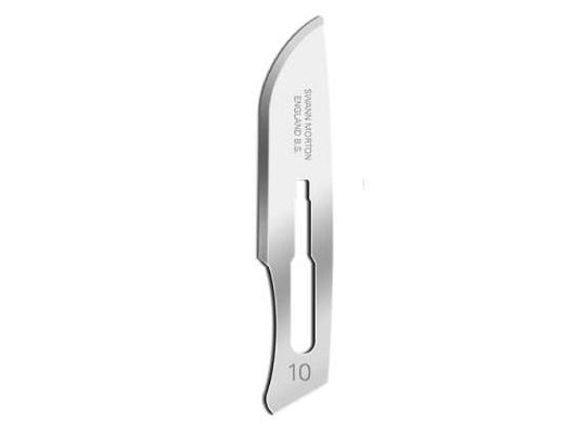- Swann Morton - No 10 Curved Scalpel Blades (Pack of 5)