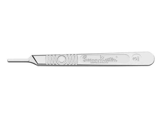 - Swann Morton - No. 3 Metal Handle (use with no.10/11 blades)