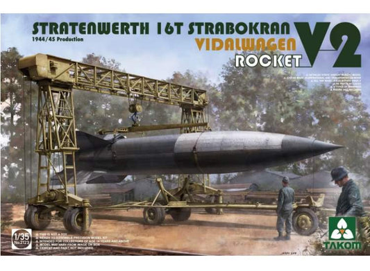 1/35 Takom - Stratenwerth 16t Strabokran with V-2 Rocket & Vidalwagen