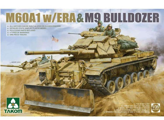 1/35 Takom - M60A1 w/ERA & M9 Bulldozer