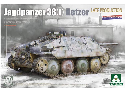 1/35 Takom - Jagdpanzer 38(t) Hetzer Late Production (Without Interior)