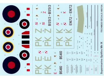 1/48 Techmod - Spitfire MkIX Francis Gabreski w/ Mask