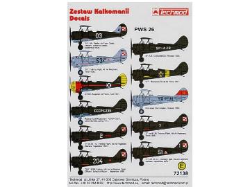 1/72 Techmod - PWS-26 Pol/Sov/Rom/Bulg