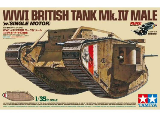 1/35 Tamiya - WWI British Tank Mk.IV Male w/Single Motor