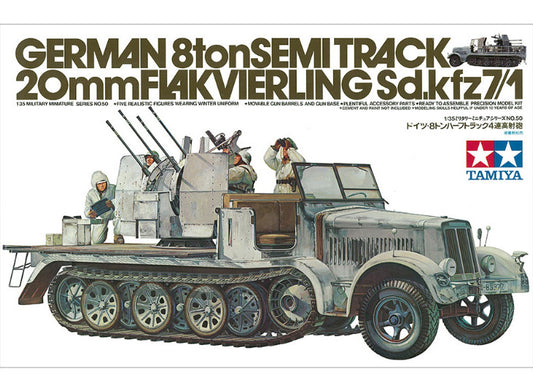1/35 Tamiya - 8t Semi Track 20mm Flakvierling 38 Sd.kfz 7/1