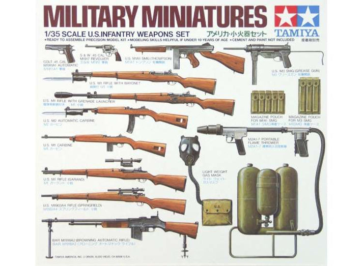 Tamiya 35121 1/35 - U.S.Infantry Weapons – Models For Sale Ltd