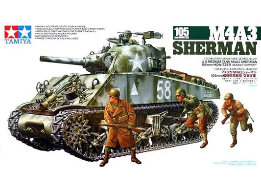 1/35 Tamiya - M4A3 Sherman w 105mm Howitzer 