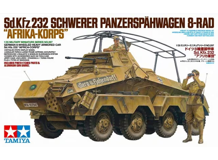 1/35 Tamiya - German Sd.Kfz.232 Africa Corps - 8 Wheeled Heavy Armored Car
