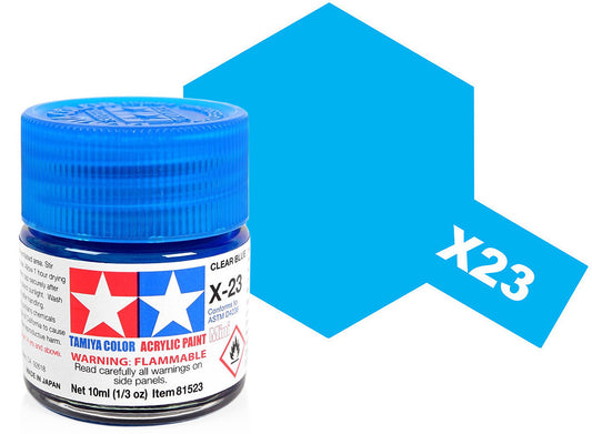 10ml Tamiya - Acrylic Mini X23 Clear Blue