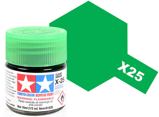 10ml Tamiya - Acrylic Mini X25 Clear Green