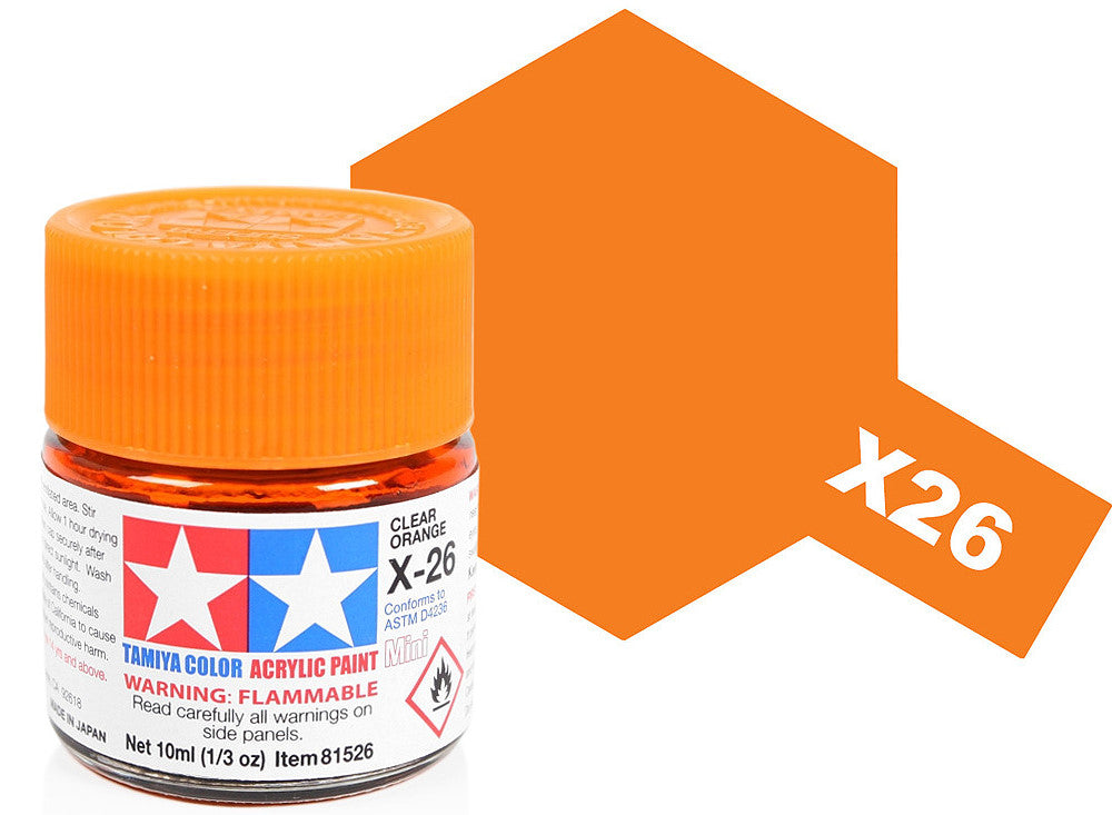 10ml Tamiya - Acrylic Mini X26 Clear Orange
