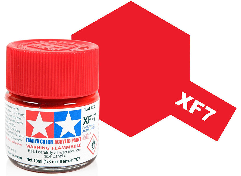 10ml Tamiya - Acrylic Mini XF7 Flat Red