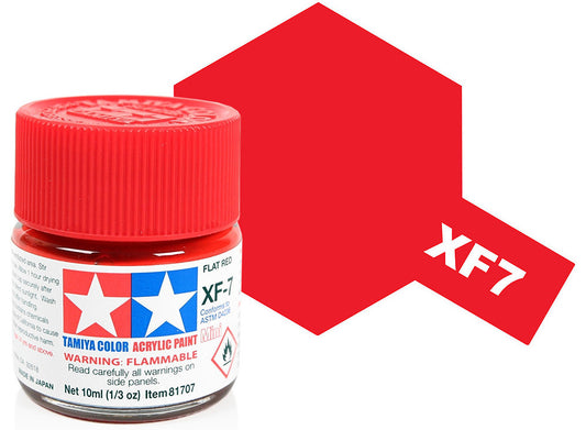 10ml Tamiya - Acrylic Mini XF7 Flat Red