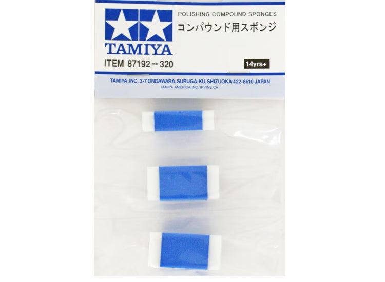 - Tamiya - Polishing Compound Sponges 3 pieces