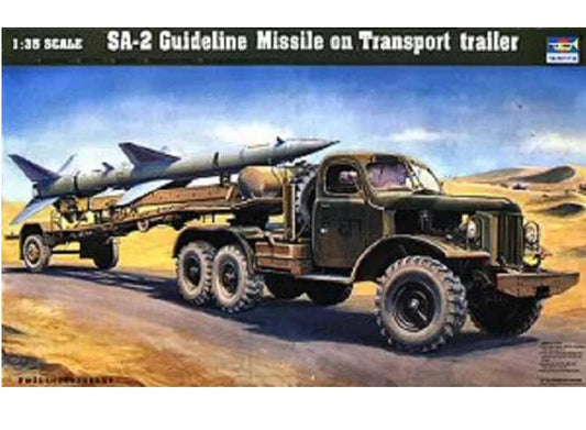 1/35 Trumpeter - SA-2 Guideline missile on transport trailer