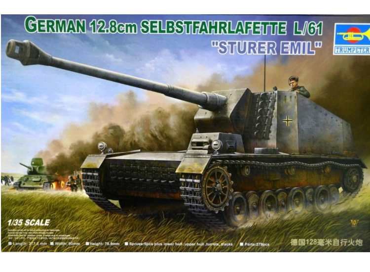 1/35 Trumpeter - German 12.8cm L/61 Sturer Emil Tank Destroyer